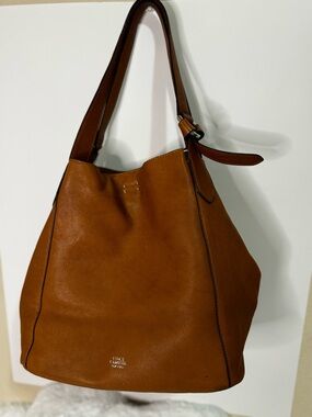 Vince Camuto Cognac Leather Shoulder Hobo